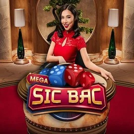 Mega Sic Bac slot logo by Pragmatic Play at Hollywoodbets Casino
