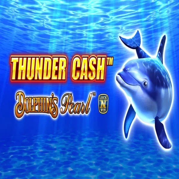 Enjoy Thunder Cash Dolphins Pearl by Novomatic – logo hosted on casinohollywoodbets.uk